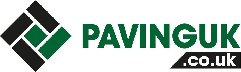 Paving UK official logo - Specialists in porcelain paving and garden landscaping.